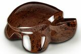 Polished Cinnamon (Mahogany) Obsidian Turtle - Oregon #331580-1